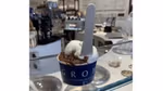 GROM gelato with the new Qwarzo paper-based spoon
