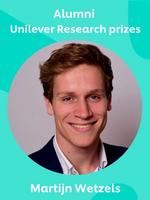 Alumni Unilever Research Prize Martijn Wetzels