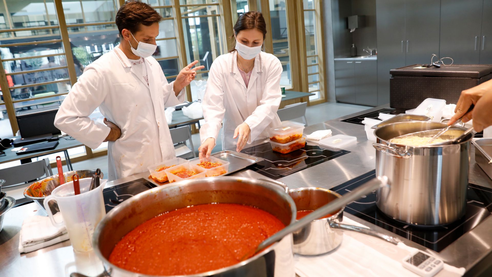 Food innovators working at Hive